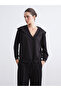 Natuverablack Polo Neck Lace-Up Blouse