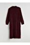 Half Turtleneck Women's Knitwear Dress - 5