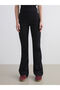 Two Mt Shop Quality Xside Black High-Waisted Spanish Leg Women's Leggings - 2