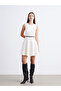 Esvab • Modern & Distinctive Zero Roba Collar Waist-Slit Dress - 2
