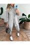    Women's Long Sleeve Turtleneck Front Buttoned Blouse and Trousers Yumoş Double Set - 6