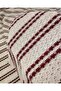 Knitwear Fabric in Cream and Burgundy Colors (Width 140 cm X Length 285 cm) - 5