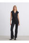 Rmz Gi̇yi̇m Farkiyla V Dikim Drawstring Women's Classic Vest - 3