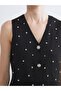 Esvab • Modern & Distinctive V Dikim Taşlı Women's Knitwear Vest - 4