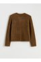 Two Mt Shop Quality Lcw Modest Khaki Knitwear Plain Short Women's Cardigan - 6