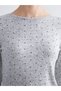 New Season Crew Neck Polka Dot Women's Bodysuit - 3