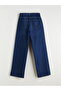 Wideleg Women's Jean Trousers - 6