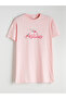 Two Mt Shop Quality Lcw Dream Pink Combed Cotton Printed Short Sleeve Women's Nightgown - 5