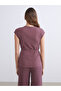 V-Neck Textured Women's Vest - 8