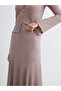 Vizyon New Season Elastic Waist Textured Pleated Skirt - 3