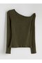 Artı New Season Boat Neck Textured Women's Bodysuit - 6