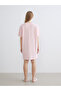 Two Mt Shop Quality Lcw Dream Pink Combed Cotton Printed Short Sleeve Women's Nightgown - 4