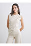 Peak New Season Crew Neck Drawstring Blouse