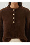 Lcw modest brown crew neck women's knit sweater - 3