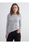 Crew Neck Striped Women's T-Shirt