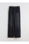 Wideleg Women's Jean Trousers - 5