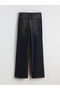 Wideleg Women's Jean Trousers - 6