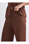Women's Textured Spanish Leg Pants with Elastic Waist - 3