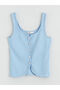 Lcw Vision Blue U-Neck Women's Knitwear Vest - 5
