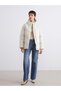 Two Mt Shop Quality Lcw Vision White Faux Leather Plain Loose & Baggy Women's Leather Look Coat - 2