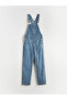 Lcw Women's Square Neck Jean Salopet - 6