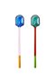 FENGÖMMARE Spoon, set of 2, glass/multicolour, 16 cm