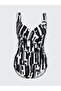 Lcw Dream Patterned Stitched Padded Women's Swimsuit with Drawstring Detail (S5) - 3