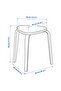 KYRRE Stool, off-white - 6