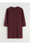 Two Mt Shop Quality Lcw Dream Burgundy Combed Cotton Printed Long Sleeve Women's Nightgown - 6