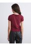 Alita City Xside Burgundy Knitwear Plain Women's Cardigan with a Difference - 3