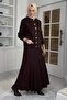Defne Çelik Knitted Sweater Set Bitter Brown - 3