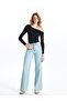 Esvab • Modern & Distinctive Wide Roba Collar Gathered Interlock Women's Blouse - 3