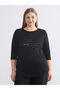 Özmarka New Season Crew Neck Sequin Embroidered Blouse - 2