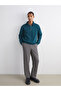 Özmarka New Season Zippered Stand Collar Men's Thick Sweatshirt - 2