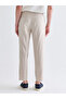 Standard Fit Linen Look Men's Trousers - 4