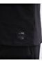 Xside Black Large Size Crew Neck Short Sleeve Men's Sweatshirt - 4