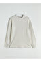 Lcwaikiki Classic Beige Crew Neck Long Sleeve Men's Sweatshirt - 5