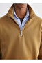 Lcw Vision Zippered Stand Collar Men's Thick Sweatshirt - 3