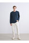 Crew Neck Long Sleeve Men's Sweatshirt - 2
