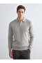 Esvab • Modern & Distinctive Devrik Roba Collar Long Sleeve Men's Knitwear Sweater - 2