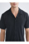 Black Standard Mold Men's Shorts Pajama Set - 3