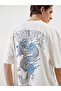 Nevavm Oval Collar Printed Combed Cotton Men's T-Shirt