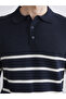 Esvab • Modern & Distinctive Devrik Roba Collar Striped Men's Knitwear Sweater - 4