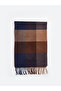 Peak New Season Plaid Patterned Fringed Men's Scarf - 2