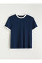 Vizyon New Season Contrast Detailed Men's Combed Cotton T-Shirt - 5