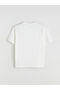 Ecru Crew Neck Slogan Printed Combed Cotton Men's T-Shirt from Plus-Store - 6