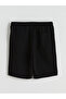Black Comfortable Fit Muslin Men's Shorts - 6