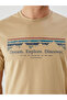 Crew Neck Printed Combed Cotton Men's T-Shirt - 3
