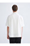 Ecru Regular Fit Resort Collar Short Sleeve Men's Shirt - 4