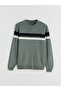 Rmz Gi̇yi̇m Farkiyla Zero Roba Collar Long Sleeve Striped Men's Knitwear Sweater - 6